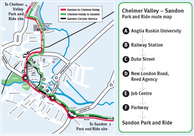 Chelmer Valley Park and Ride - from 30 August Chelmer Valley Park and Ride - from 30 August