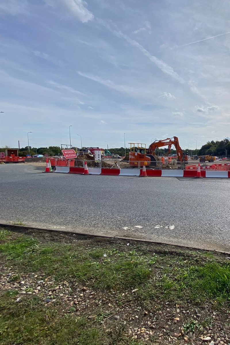 A120 roundabout September 2022