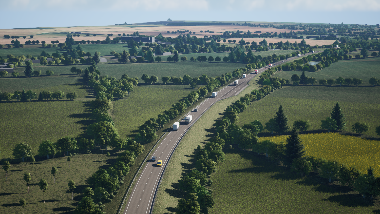 Sixth slide - Two lay-bys will be built, as well as a pedestrian crossing for footpath 225_8
