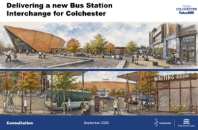 Cover of the Delivering a new Bus Station Interchange for Colchester consultation guide