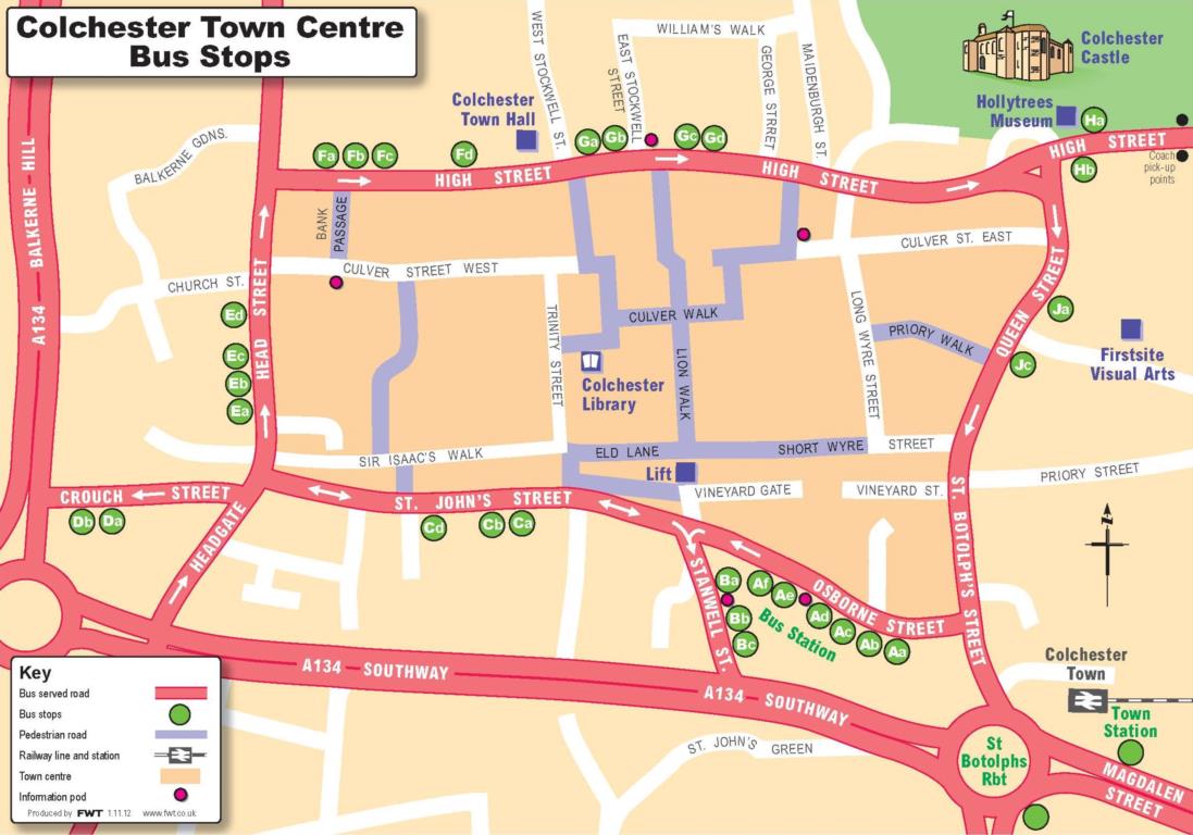 City map Colchester UK pdf