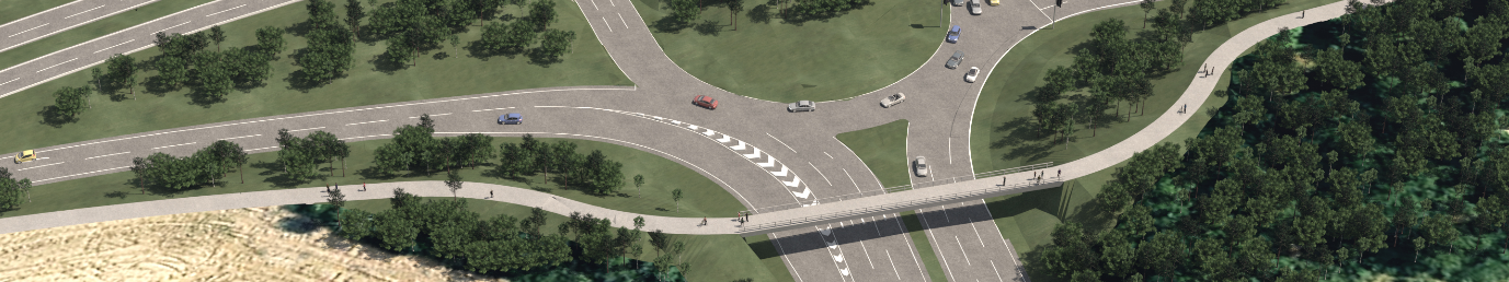 Pedestrian and cycling bridge