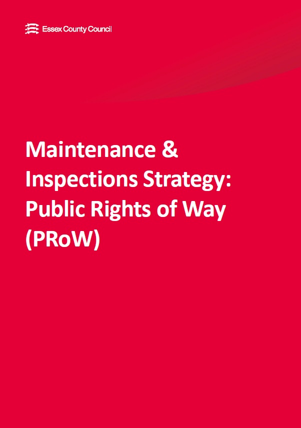Cover of Maintenance and Inspections Stragegy for Public Rights of Way (PRoW)