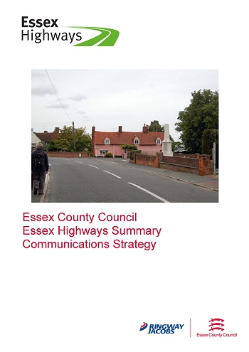 Cover of Essex Highways Summary Communications Strategy