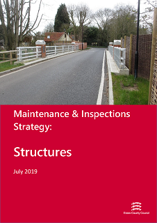 Cover of the Maintenance and Inspections Strategy, Structures - July 2019