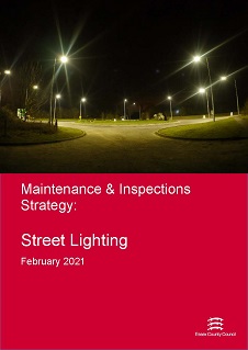 Cover of the Maintenance and Inspections Strategy, Street Lighting - February 2021