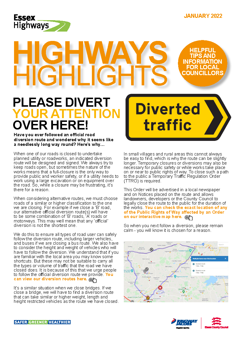 essex highways agency travel news