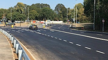 Completion of Harlow’s Edinburgh Way road improvements designed to support the town’s prosperity
